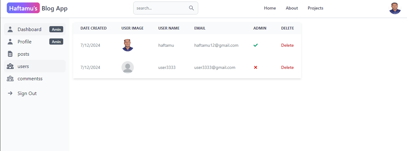 Blog App